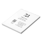 eenvoudig minimaal voeg hier uw logo/ontwerp tekst notitieblok (Gedraaid)