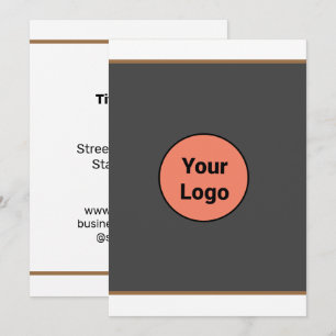 Eenvoudig minimaal voeg je logo-tekstnaam toe feestdagenkaart