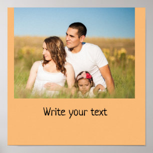 Eenvoudig minimaal voeg je logo-tekstnaam toe poster