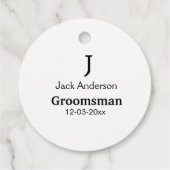 EENVOUDIG MINIMAAL voeg je naam toe aangepaste gro Bedankjes Labels (Achterkant)