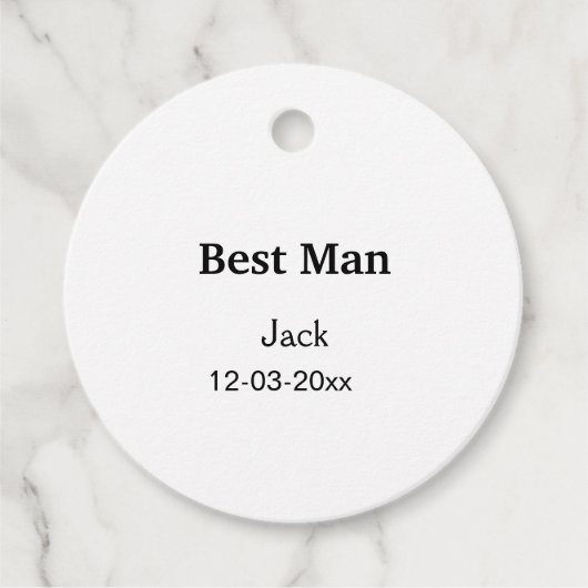 EENVOUDIG MINIMAAL voeg je naam toe beste getuige Bedankjes Labels (Voorkant)