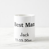 EENVOUDIG MINIMAAL voeg je naam toe beste getuige Koffiemok (Center)