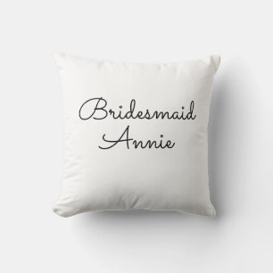 eenvoudig minimaal voeg je naam toe tekst bruidsme kussen