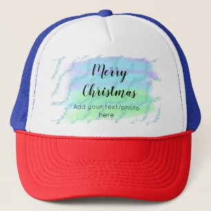eenvoudig minimaal voeg je tekst foto kerstmis toe trucker pet