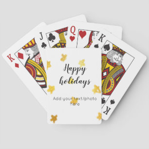 eenvoudig minimaal voeg je tekst foto toe fijne fe pokerkaarten