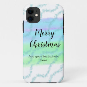 eenvoudig minimaal voeg je tekst foto toe kerstmis iPhone 11 hoesje