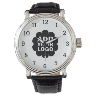 Eenvoudig Minimaal Voeg uw Business Logo Promotion Horloge