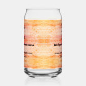 eenvoudig minimaal voeg uw logo/design roze oranje blikvorm glas (Links)