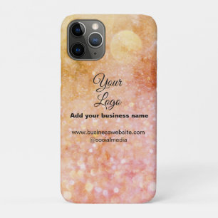 eenvoudig minimaal voeg uw logo/ontwerp toe roze o iPhone 11 pro hoesje