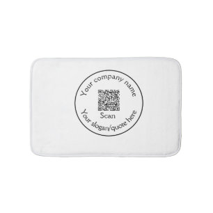 eenvoudig minimaal voeg uw QR-code scan toe naam Badmat