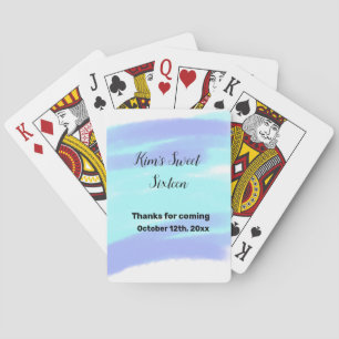 EENVOUDIG MINIMAAL zoete zestien elegante aangepas Pokerkaarten