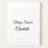 EENVOUDIG MINIMAL.CUTIE VOEGT HET baby shower VAN  Planner (Achterkant)