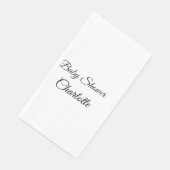 EENVOUDIG MINIMAL.CUTIE VOEGT HET baby shower VAN  Servet (Hoek)