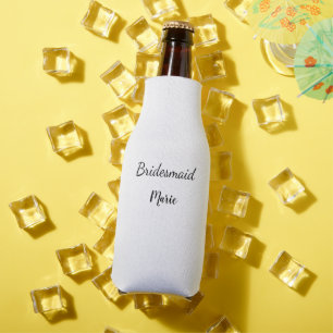 EENVOUDIG MINIMAL jouw naam aangepaste bridesmaid Flesjeskoeler