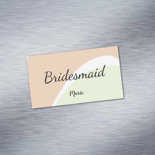 EENVOUDIG MINIMAL jouw naam aangepaste bridesmaid Magnetisch Visitekaartje (Voorbeeld)