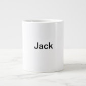 EENVOUDIG MINIMAL jouw naam aangepaste Groomsman t Extra Grote Beker (Voorkant)