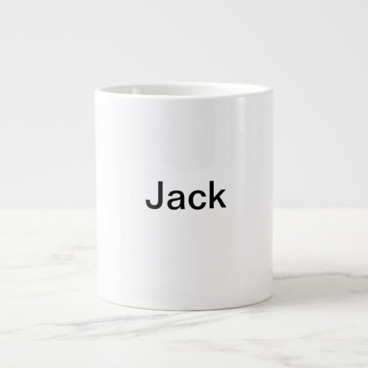 EENVOUDIG MINIMAL jouw naam aangepaste Groomsman t Extra Grote Beker (Voorkant)