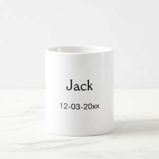 EENVOUDIG MINIMAL jouw naam aangepaste Groomsman t Koffiemok
