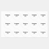 EENVOUDIG MINIMAL jouw naam aangepaste Groomsman t Labels (Vel)