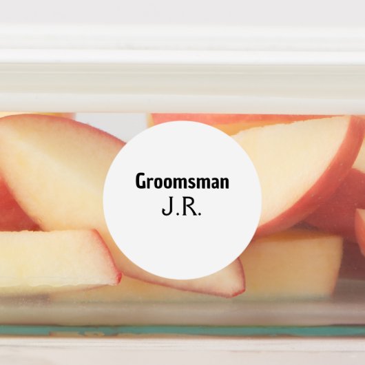 EENVOUDIG MINIMAL jouw naam aangepaste Groomsman t Labels (Aangebracht)