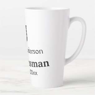 EENVOUDIG MINIMAL jouw naam aangepaste Groomsman t Latte Mok