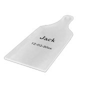 EENVOUDIG MINIMAL jouw naam aangepaste Groomsman t Snijplank (Hoek)