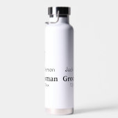 EENVOUDIG MINIMAL jouw naam aangepaste Groomsman t Waterfles (Rechts)