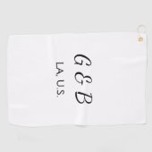 EENVOUDIG MINIMAL voeg je koppel naam tekst toe Golfhanddoek (Horizontaal)