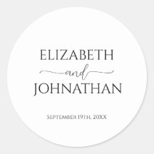 Eenvoudig Minimale Manuscript Zwarte & Witte Wedde