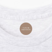 Eenvoudig Minimale Paarse en Tan Add Jouw naam Sch Labels (Aangebracht)