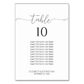 Eenvoudig Minimale scriptweddenschappen Kaart (Achterkant)