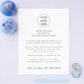 Eenvoudig minimale zakelijke Logo Flyer (Enkel)