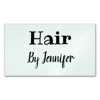 eenvoudig minimalistisch aangepast logo wit haarst magnetisch visitekaartje