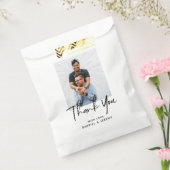 Eenvoudig minimalistisch aangepast script voor fot bedankzakje (Gezegeld)