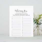 Eenvoudig minimalistisch ABC-Baby shower (Staand voorkant)