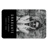 Eenvoudig minimalistisch Afstudeerder bekendmaking Magneet (Horizontaal)