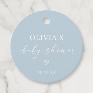 Eenvoudig minimalistisch Baby shower Bedankjes Labels