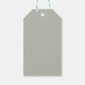 Eenvoudig minimalistisch Baby shower - Hartelijk d Cadeaulabel (Achterkant)