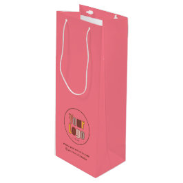 Eenvoudig Minimalistisch Bedrijfslogo Zakelijk Log Wijn Cadeautas