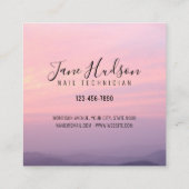 Eenvoudig, minimalistisch bewerkbaar Visitekaartje (Achterkant)