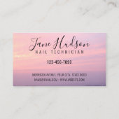 Eenvoudig, minimalistisch bewerkbaar Visitekaartje (Achterkant)