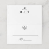 Eenvoudig minimalistisch bruiloft Escort gevouwen (Buitenkant ongevouwen)