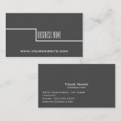 Eenvoudig minimalistisch consultant Visitekaartje (Voorkant / Achterkant)