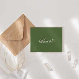 Eenvoudig minimalistisch|Donker Wijze Mijn bruidsm Notitiekaartje