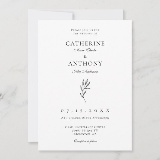 Eenvoudig minimalistisch elastisch elastisch lefbr kaart (Voorkant)