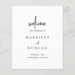 Eenvoudig Minimalistisch Elegant Budget Huwelijksp Flyer