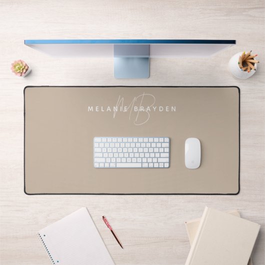 Eenvoudig minimalistisch elegante tapesultaat twee bureaumat (Kantoor 1)