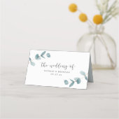 Eenvoudig minimalistisch Eucalyptus Trouwtafel num (Achterkant)