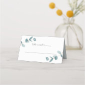 Eenvoudig minimalistisch Eucalyptus Trouwtafel num (Voorkant)