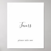 Eenvoudig minimalistisch faveur bord poster (Voorkant)